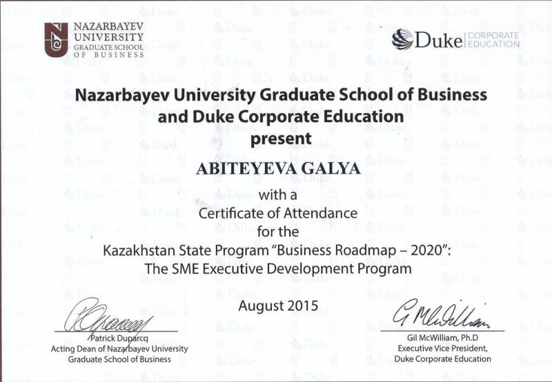 Nazarbayev University Graduate School of Business and Duke Corporate Education present